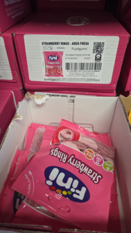 Strawberry rings 12x75gr