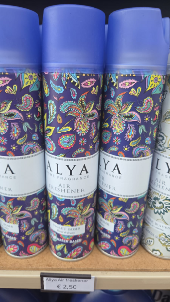 Air freshener violet bomp