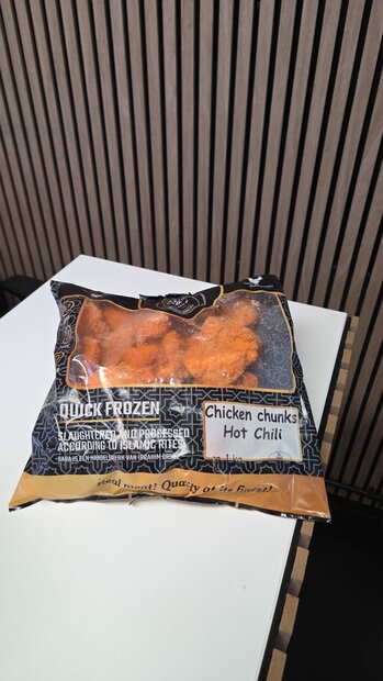 Chicken chunks hot chili Clazing 1kg